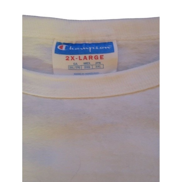 Vintage Champion Blue Bar Crew Neck Long Sleeve Spell-out - Picture 3 of 3